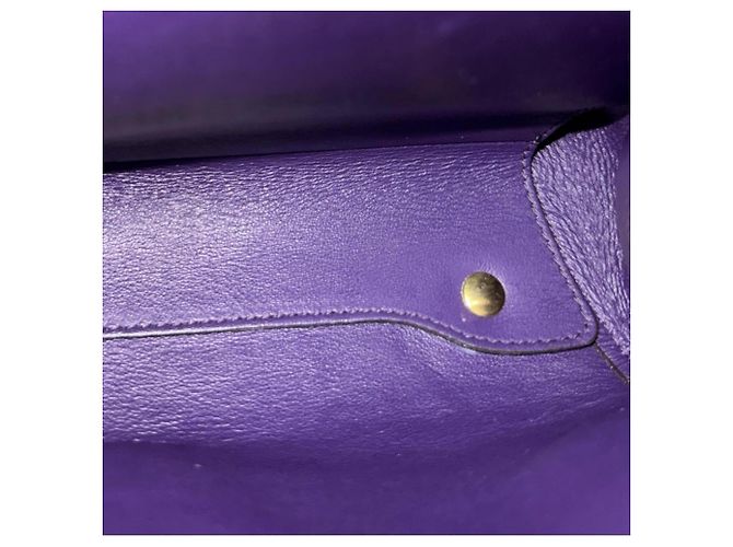 Borsa a tracolla Salvatore Ferragamo Margot Gancini Porpora - vista 10