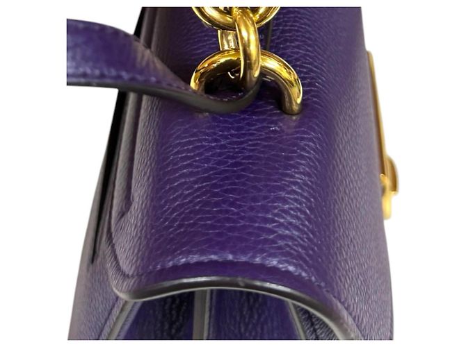 Borsa a tracolla Salvatore Ferragamo Margot Gancini Porpora - vista 14