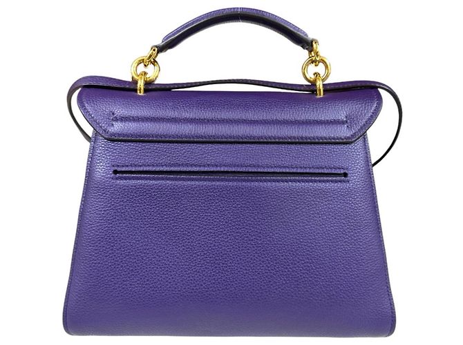 Borsa a tracolla Salvatore Ferragamo Margot Gancini Porpora - vista 3