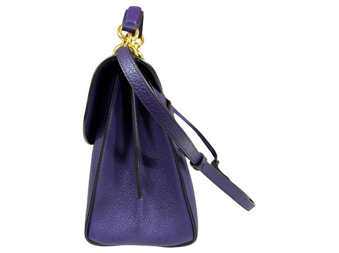 Borsa a tracolla Salvatore Ferragamo Margot Gancini Porpora - vista 5