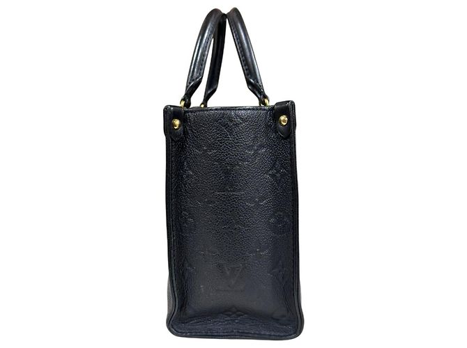 Borsa a spalla Louis Vuitton OnTheGo PM Monogram Empreinte Nero - vista 4