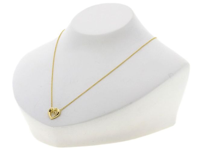 Collana Tiffany & Co. Heart Ribbon in oro giallo 18K - vista 4