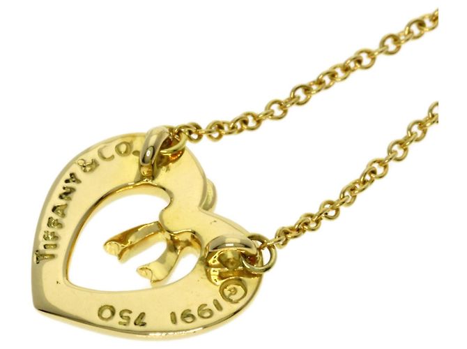 Collana Tiffany & Co. Heart Ribbon in oro giallo 18K - vista 5