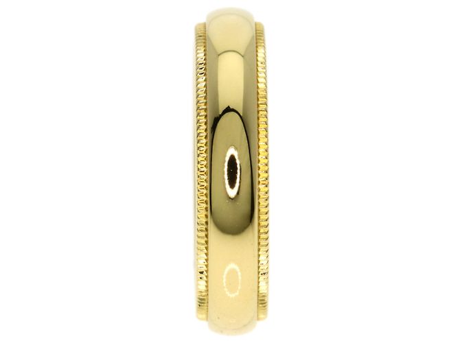 Anello Milgrain Tiffany & Co. in oro giallo 18K - vista 3