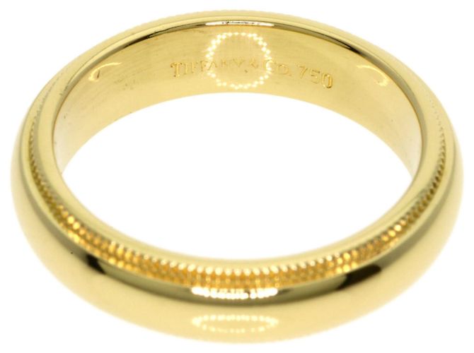 Anello Milgrain Tiffany & Co. in oro giallo 18K - vista 4