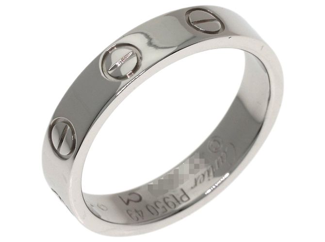 Anillo Mini Love de Cartier en platino - vista 2