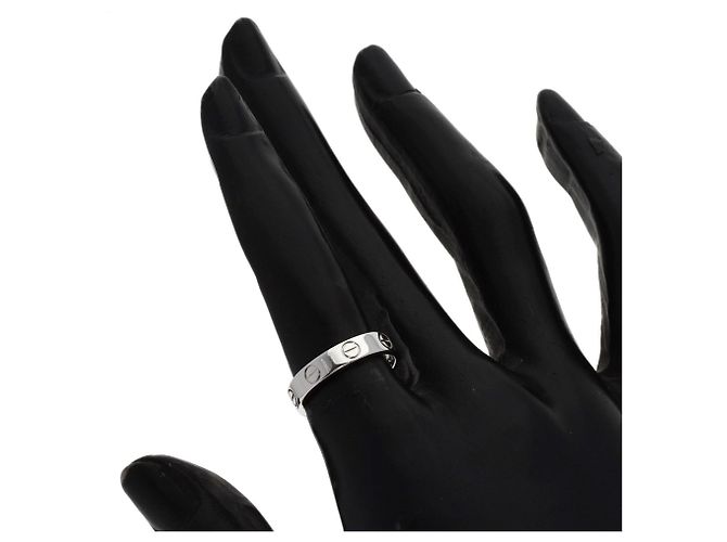 Anillo Mini Love de Cartier en platino - vista 5