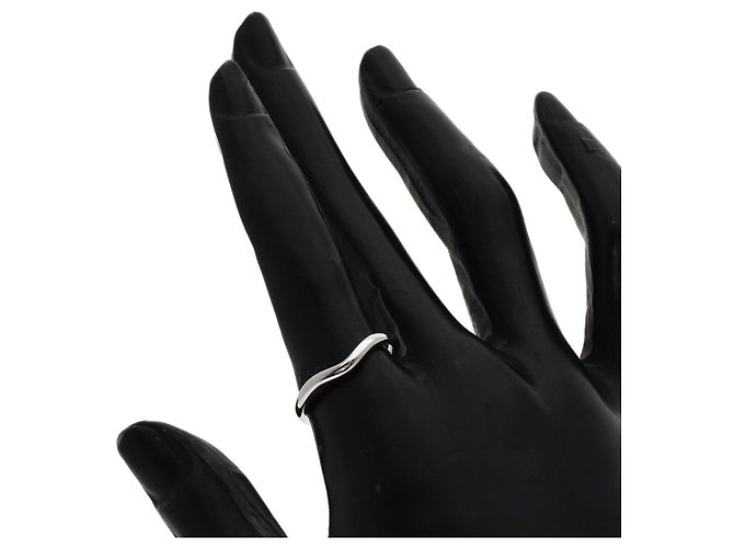 Tiffany & Co. Platin-Ring mit geschwungenem Band - Ansicht 7