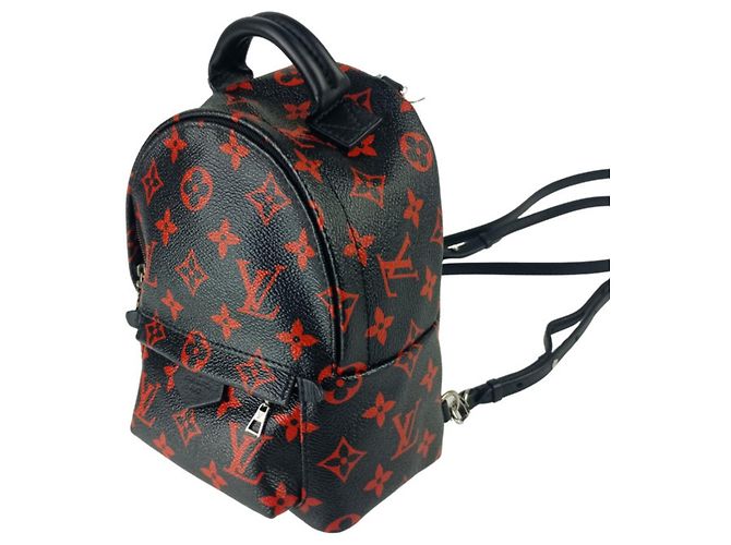 LOUIS VUITTON Zaino Palm Springs MINI M41457 Nero Rosso - vista 2