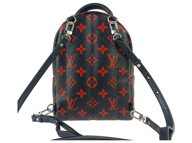 LOUIS VUITTON Zaino Palm Springs MINI M41457 Nero Rosso - vista 3