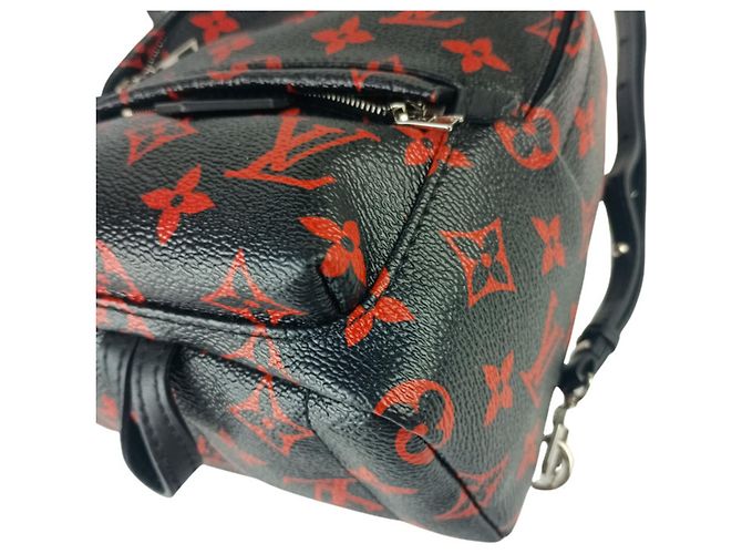LOUIS VUITTON Zaino Palm Springs MINI M41457 Nero Rosso - vista 5