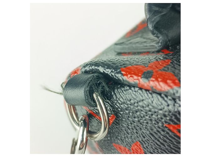 LOUIS VUITTON Zaino Palm Springs MINI M41457 Nero Rosso - vista 7