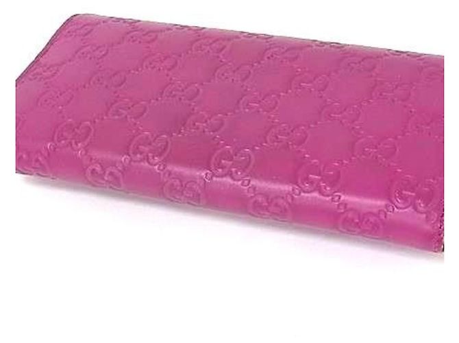 Cartera larga de cuero morado Gucci Púrpura - vista 2