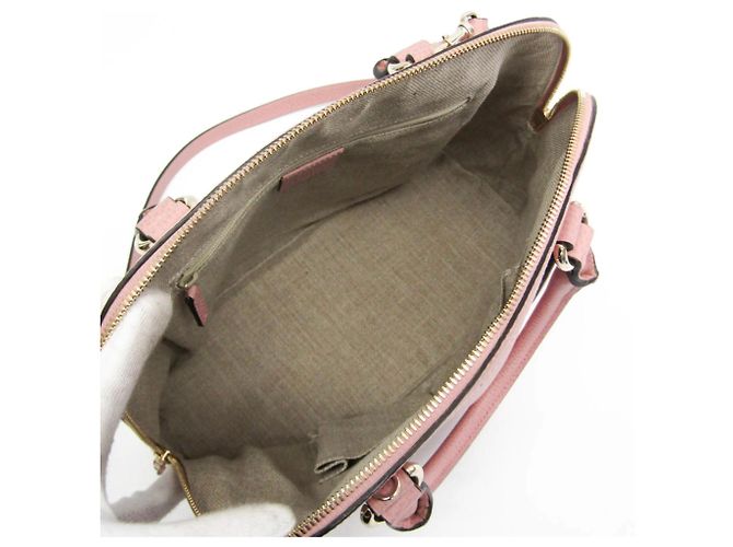 Borsa Gucci Convertible Dome in pelle Medium Rosa - vista 4