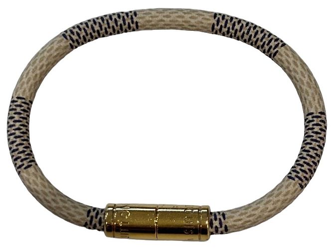 Bracciale Louis Vuitton Monogram Rope Beige D'oro Blu scuro - vista 2