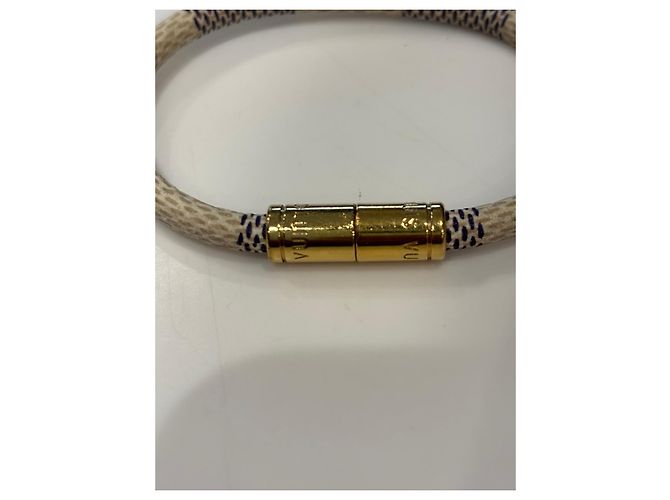 Bracciale Louis Vuitton Monogram Rope Beige D'oro Blu scuro - vista 5