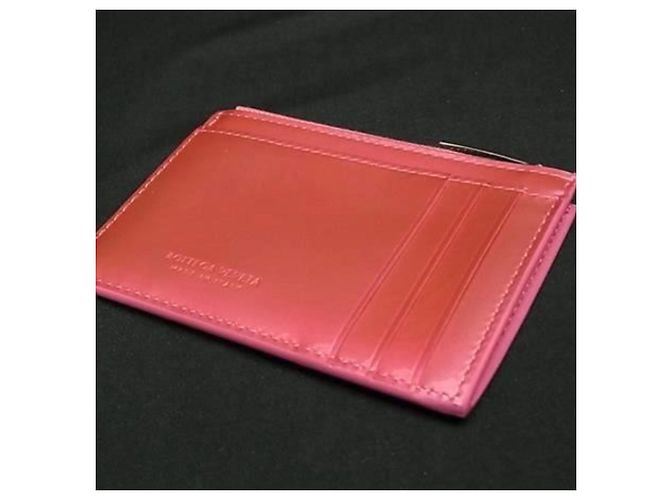 Tarjetero de charol rosa Bottega Veneta - vista 2