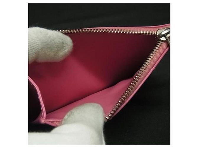 Tarjetero de charol rosa Bottega Veneta - vista 3