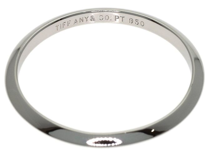 Tiffany & Co. Knife Edge Band Ring aus Platin - Ansicht 4