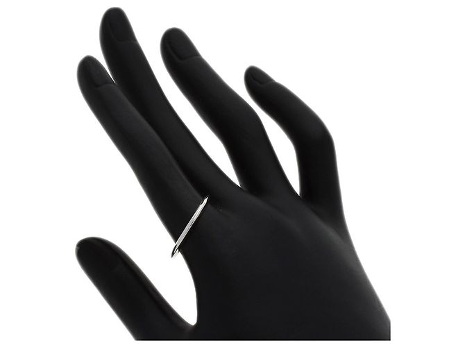 Tiffany & Co. Knife Edge Band Ring aus Platin - Ansicht 5