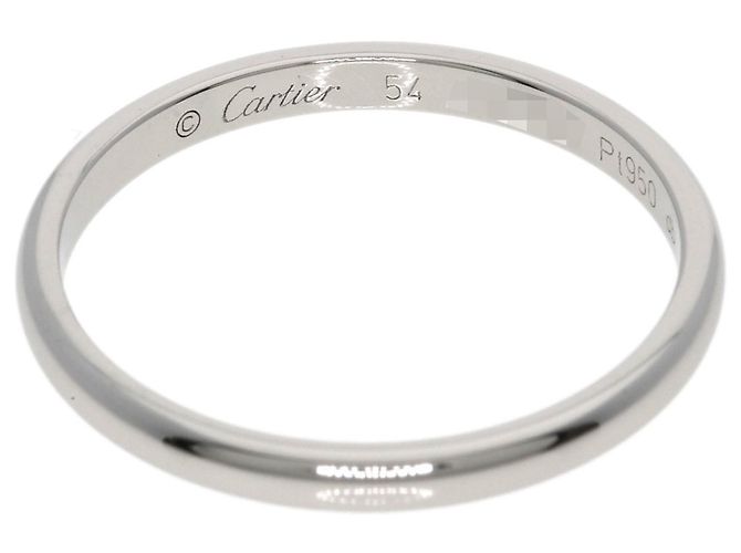 Anel de banda em platina Cartier para mulher - vista 4