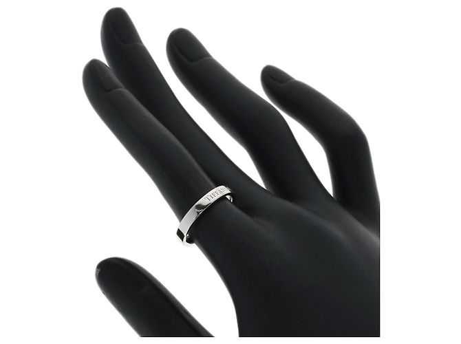 Tiffany & Co. Platinring mit flacher Schiene - Ansicht 5