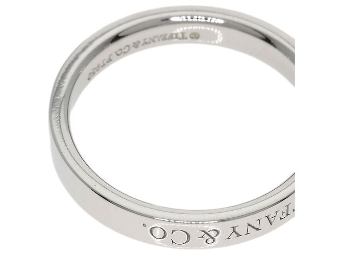 Tiffany & Co. Platinring mit flacher Schiene - Ansicht 8