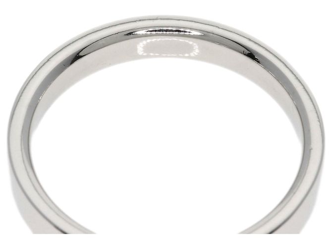 Tiffany & Co. Platinring mit flacher Schiene - Ansicht 9
