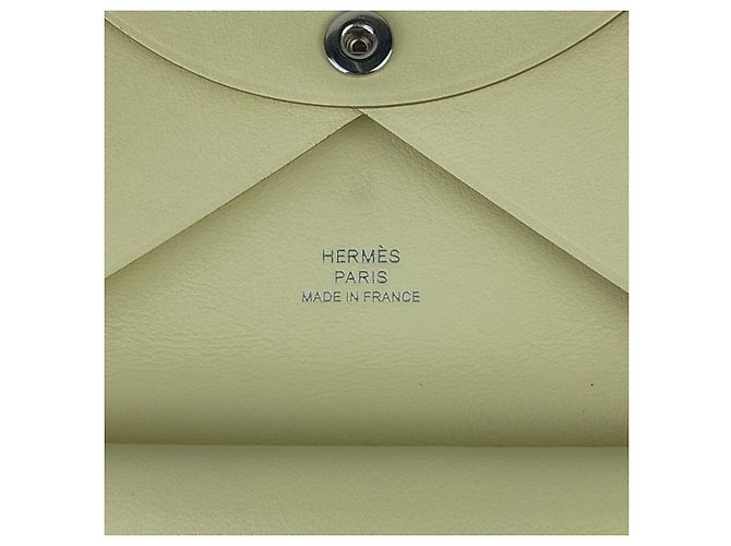 Hermès Tarjetero Hermes Calvi Duo Spring Panther Jaune - vista 8