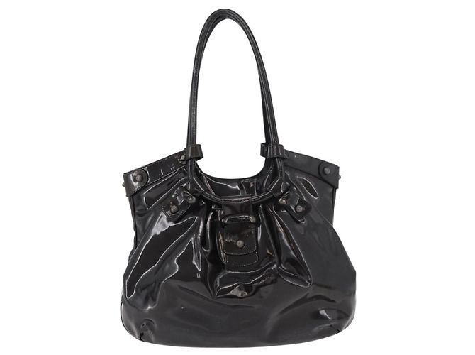 Salvatore Ferragamo Gancini in pelle lucida Marrone - vista 2