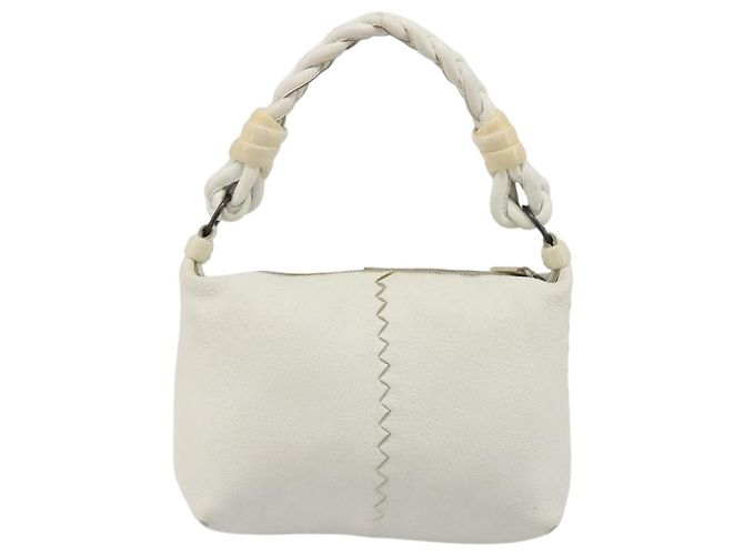 Bottega Veneta Pelle Vintage Bianco - vista 2