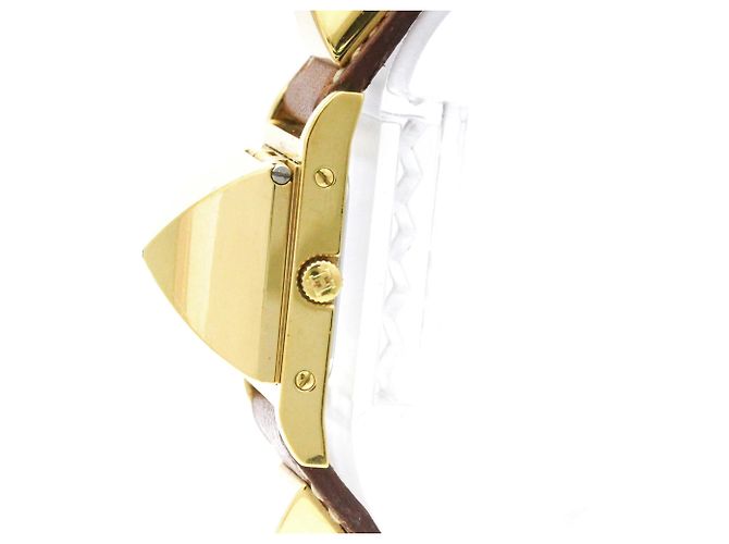 Hermès Hermes Medor Quartz Metallo Placcato e Pelle 23 - vista 3
