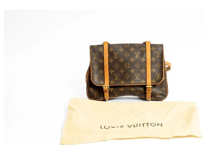 Louis Vuitton Borsa a Tracolla Marelle Monogram Canvas Marrone Monogramma - vista 3