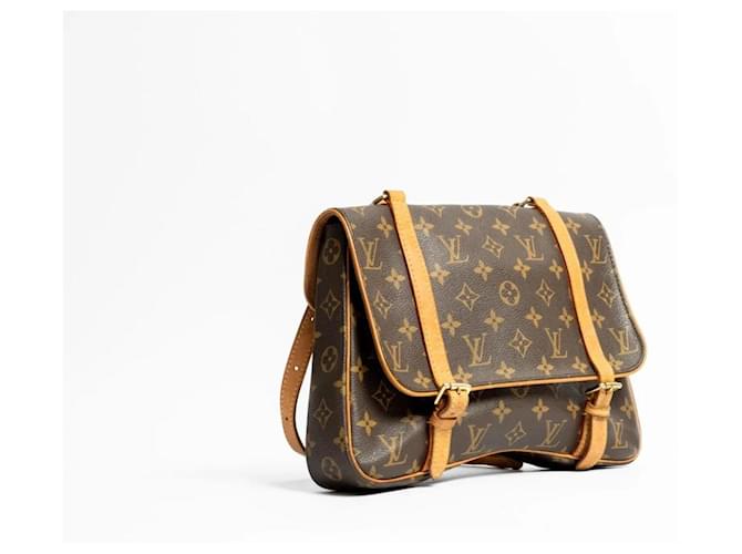 Louis Vuitton Borsa a Tracolla Marelle Monogram Canvas Marrone Monogramma - vista 4