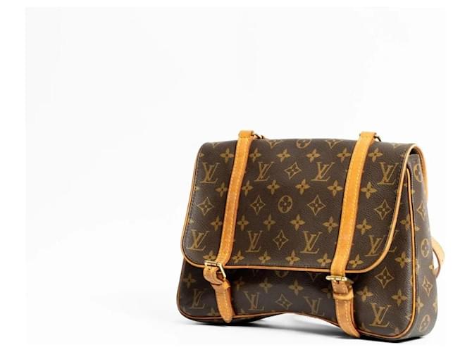 Louis Vuitton Borsa a Tracolla Marelle Monogram Canvas Marrone Monogramma - vista 5