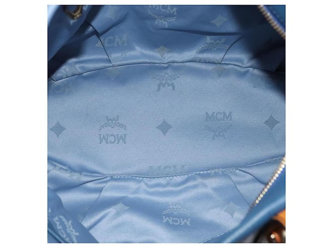 MCM Visetos logogramme Leather Blau - Ansicht 5