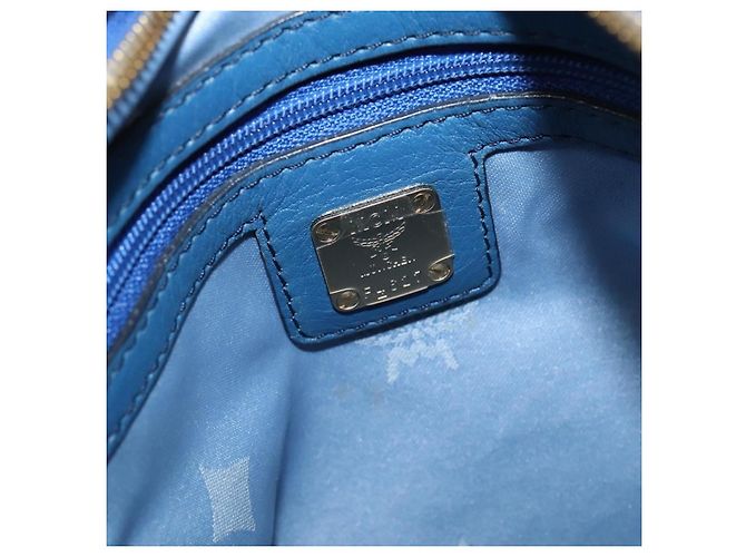 MCM Visetos logogramme Leather Blau - Ansicht 6