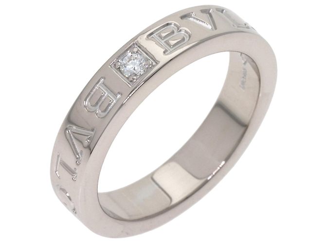 Bulgari Bvlgari Double Logo Diamantring aus 18K Weißgold - Ansicht 2