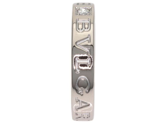 Bulgari Bvlgari Double Logo Diamantring aus 18K Weißgold - Ansicht 3