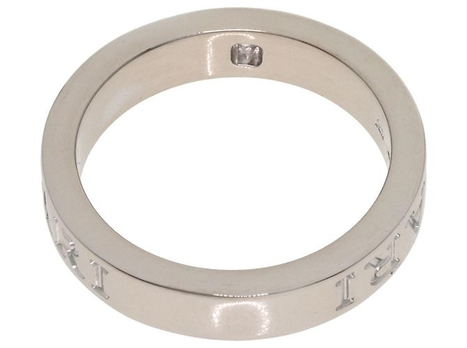 Bulgari Bvlgari Double Logo Diamantring aus 18K Weißgold - Ansicht 4