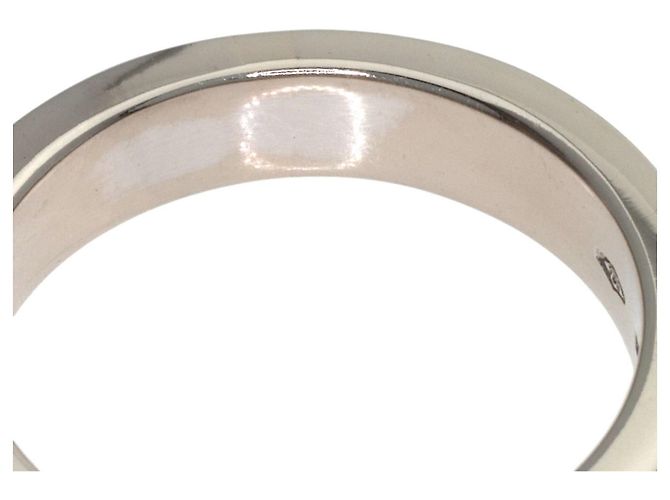 Bulgari Anello Double Logo 1P Diamond in oro bianco 18K - vista 7