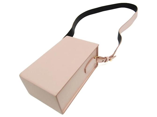 Fendi Logo Vertical Box Leather Rosa - vista 2