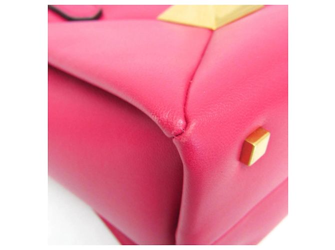 Valentino Garavani One Stud Top Handle Leather Small Pink - Ansicht 7