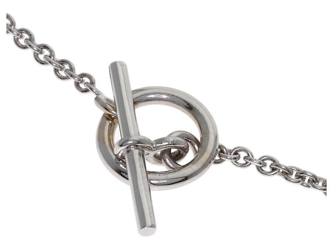 Hermès Pulsera Hermes Mini Chaine d'Ancre en oro blanco de 18K - vista 2