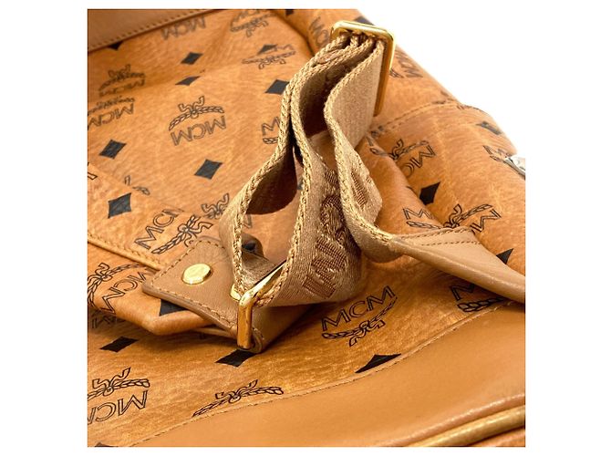 Zaino MCM in PVC marrone - vista 12