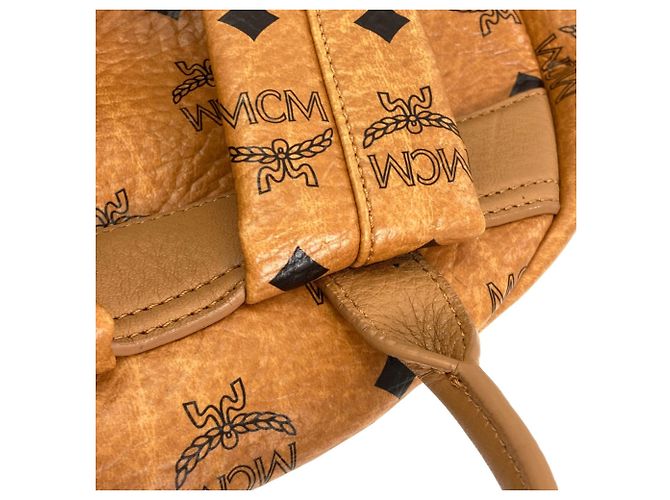 Zaino MCM in PVC marrone - vista 15