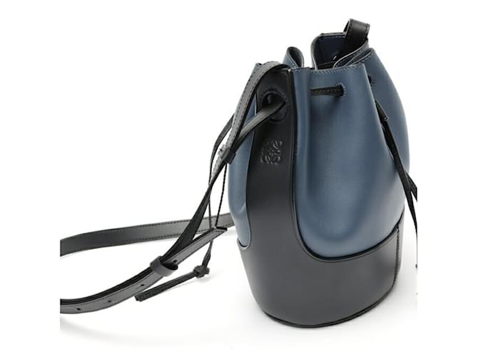 Borsa a tracolla Balloon Small Loewe Nero Blu - vista 2