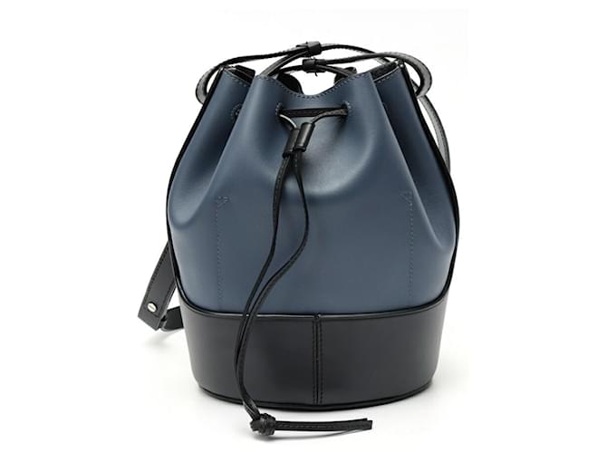 Borsa a tracolla Balloon Small Loewe Nero Blu - vista 3