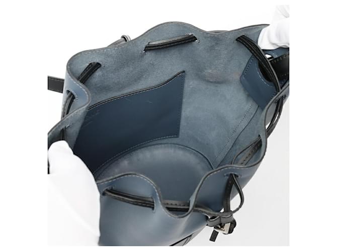 Borsa a tracolla Balloon Small Loewe Nero Blu - vista 5