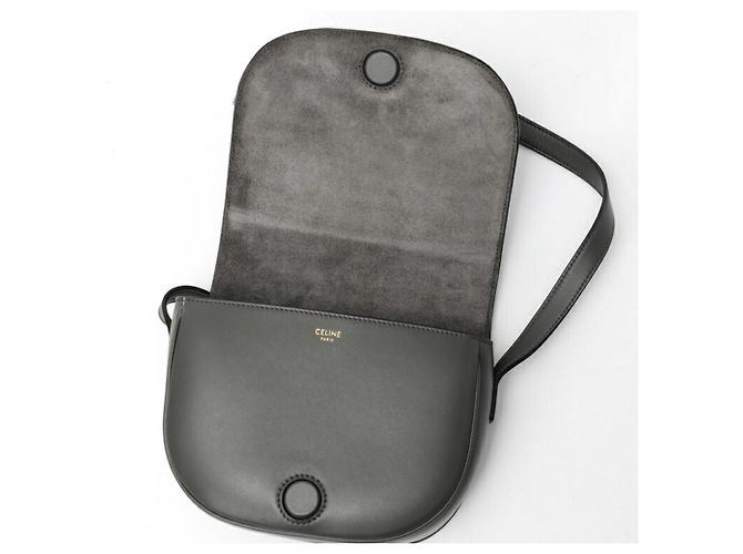 Céline Borsa a Spalla Celine Folco Cuir Triomphe Marrone - vista 5
